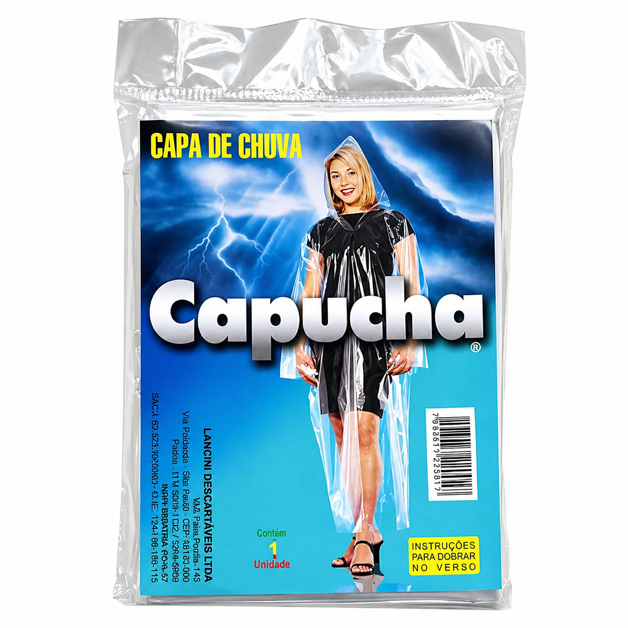 Capa de chuva (capucha)