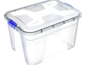 Caixa organizadora transparente 56 L