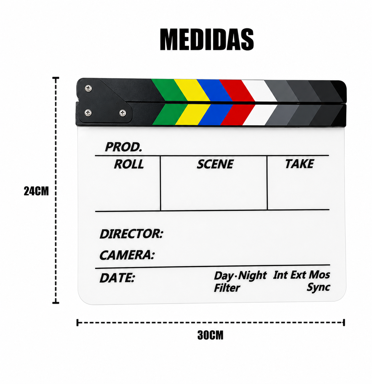 Claquete de Acrílico pequena