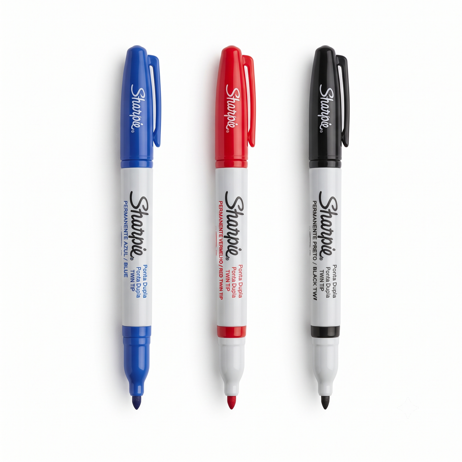Caneta sharpie Ponta Dupla