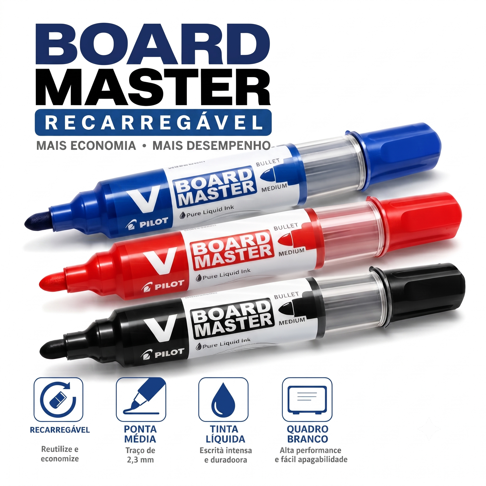 Marcador quadro branco - Board Master