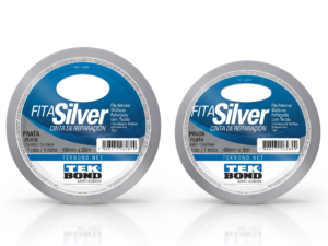Fita Silver Tape Prata - Tekbond