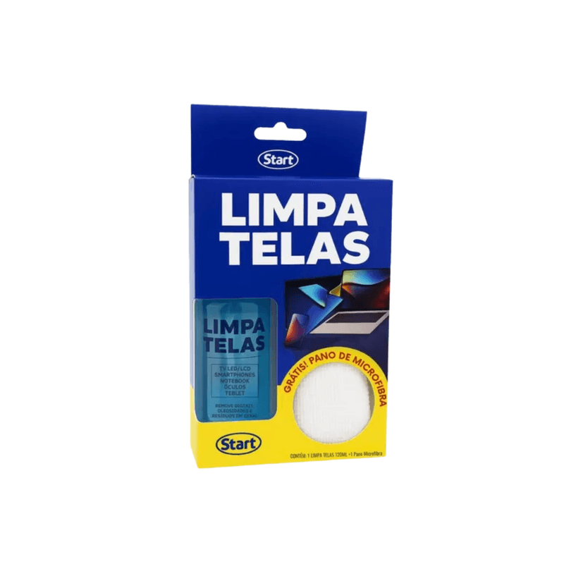 Limpa telas start + 1 pano microfibra 22x25
