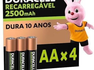 Pilhas AA Recarregável Duracell - 4 unid.