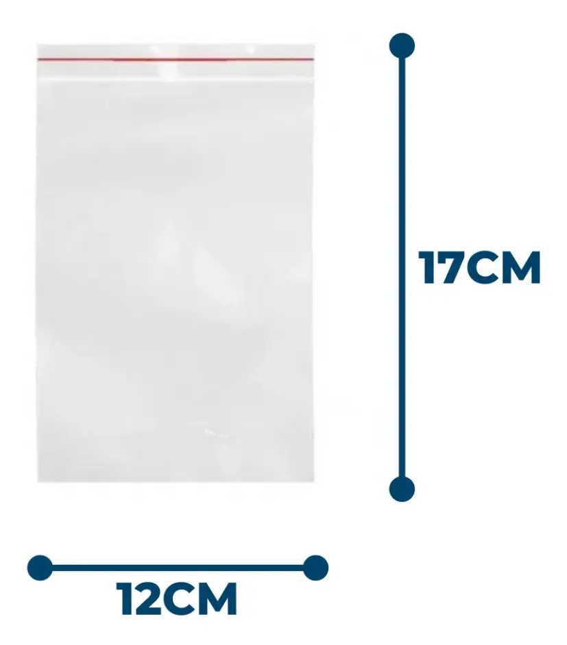 Zip lock pequeno 12 x 17