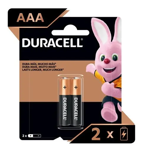 Pilhas AAA Duracell- 2 unid